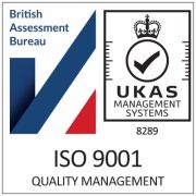 ISO 9001 Quality Management certified by the British Assessment Bureau and UKAS Management Systems