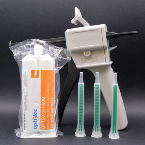Opti-tec 5013-1 Optically Clear, Fast Cure Epoxy Adhesive for Glass and Glass/Metal Bonding